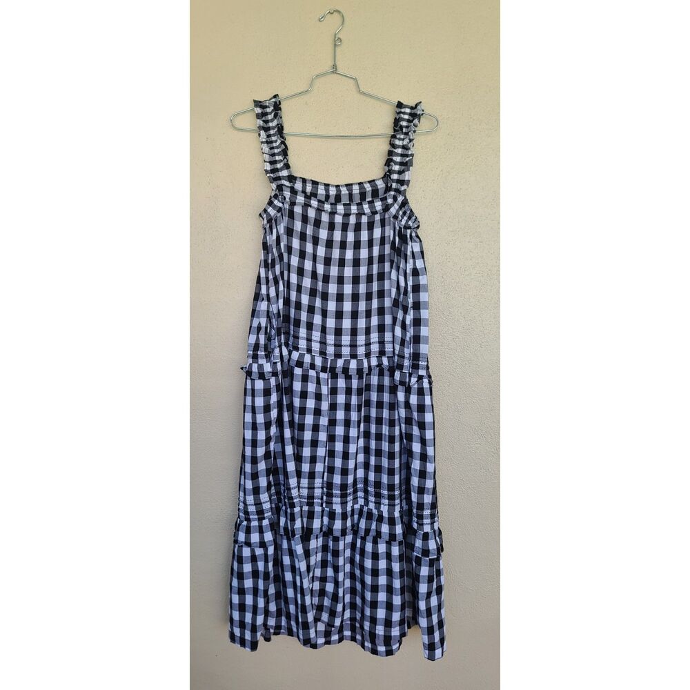 Old Navy Womens Black/White Gingham SunDress Size XL NWT